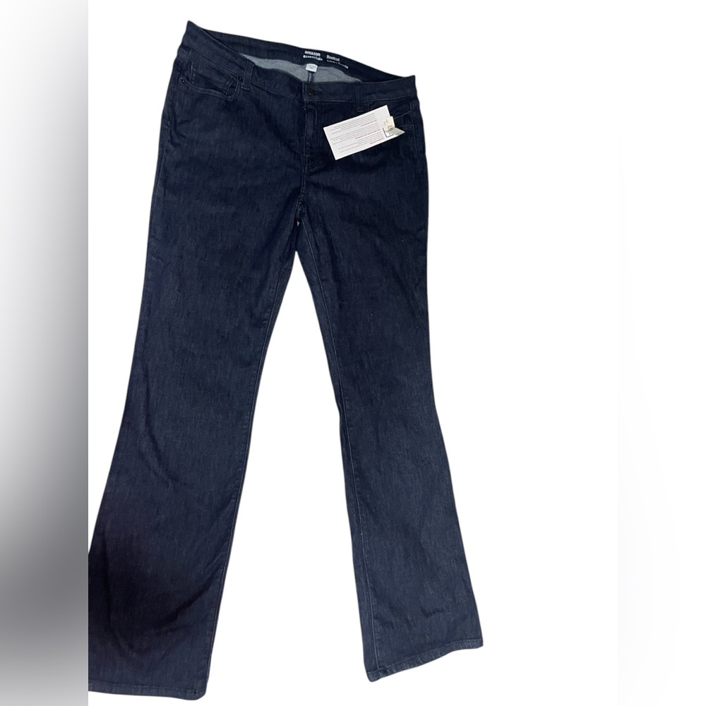 NWT Womens 16Long Amazon Essentials Women's Slim Bootcut Mid-Rise Stretchy Jean - Picture 6 of 9